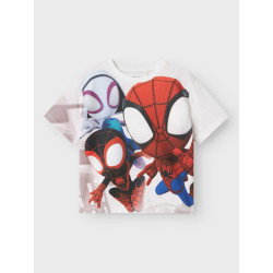 NAME IT MINI Mario Spider T-shirt - Bright White