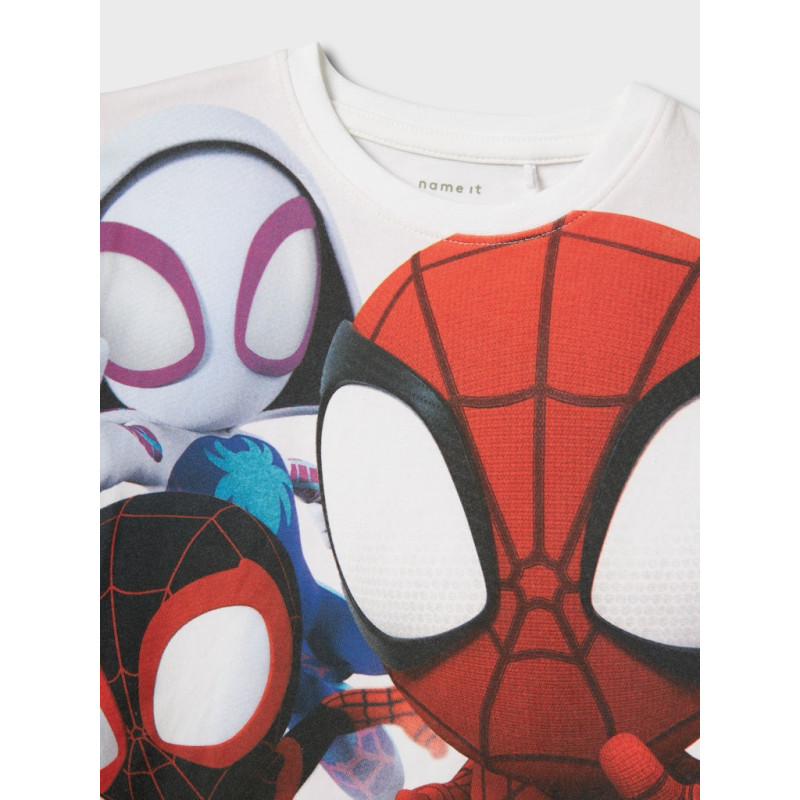 NAME IT MINI Mario Spider T-shirt - Bright White