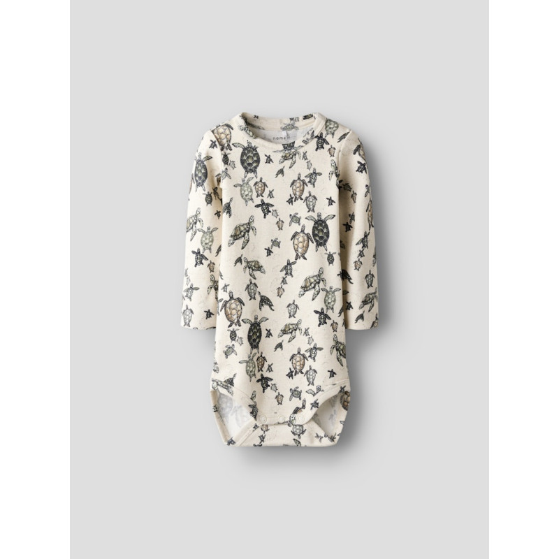 NAME IT BABY Jillo L/S Bodystocking - Peyote Melange