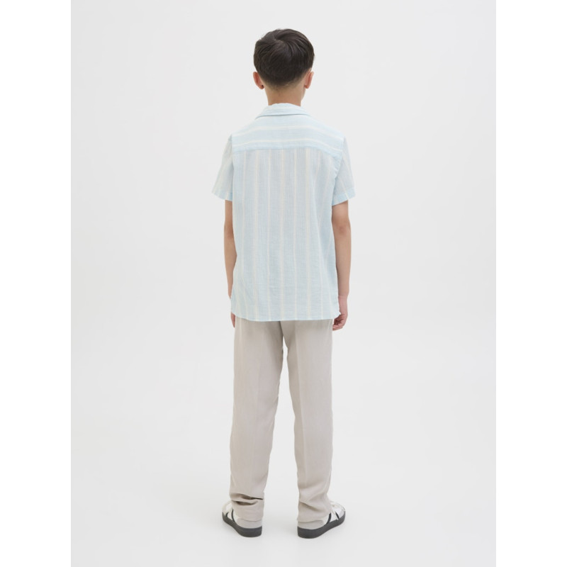 JACK & JONES JUNIOR Tavira Luke Stribet Skjorte - Skyway