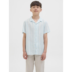 JACK & JONES JUNIOR Tavira Luke Stribet Skjorte - Skyway