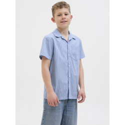 JACK & JONES JUNIOR Cody Poplin Skjorte - Cashmere Blue