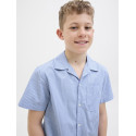 JACK & JONES JUNIOR Cody Poplin Skjorte - Cashmere Blue