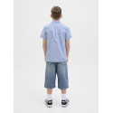 JACK & JONES JUNIOR Cody Poplin Skjorte - Cashmere Blue