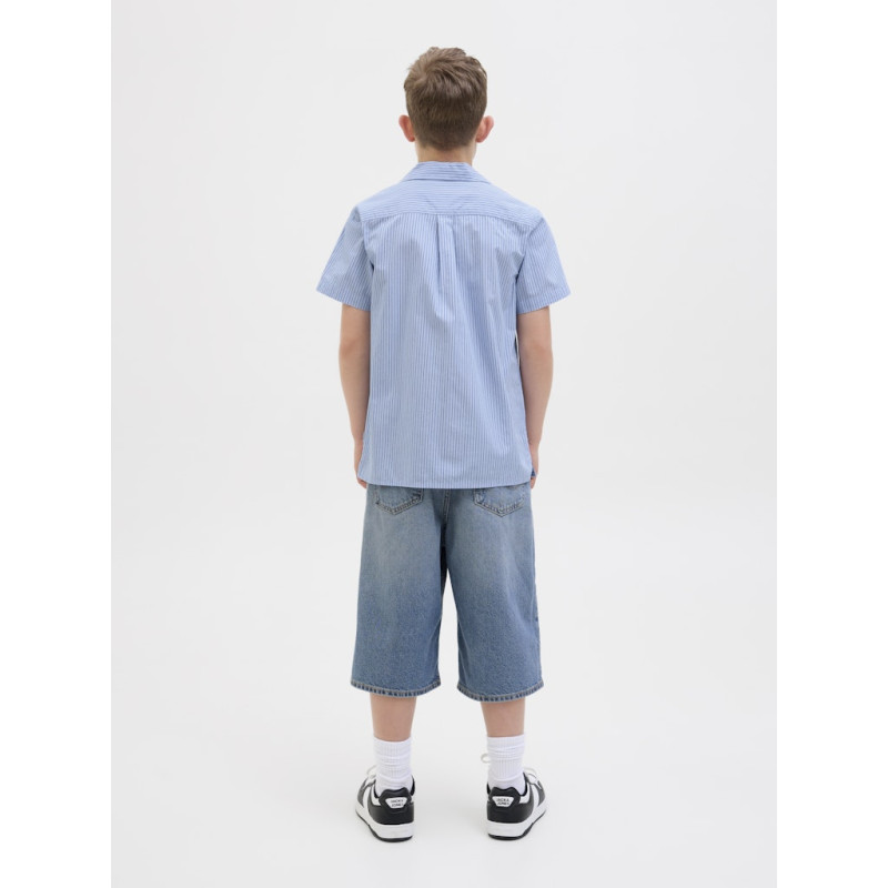 JACK & JONES JUNIOR Cody Poplin Skjorte - Cashmere Blue