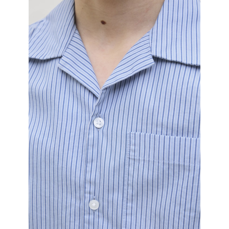 JACK & JONES JUNIOR Cody Poplin Skjorte - Cashmere Blue