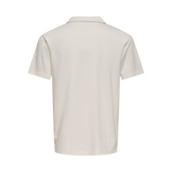 ONLY & SONS Caspian S/S Skjorte - Egret