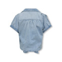 KIDS ONLY Paula S/S Denim Skjorte - Light Blue Denim