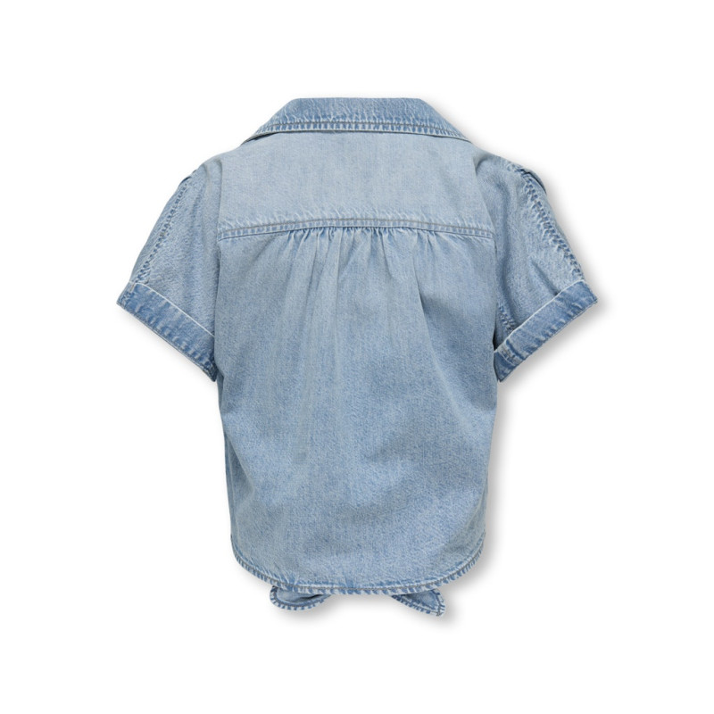 KIDS ONLY Paula S/S Denim Skjorte - Light Blue Denim