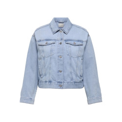 ONLY CARMAKOMA Robyn Denim Jakke - Light Blue Denim