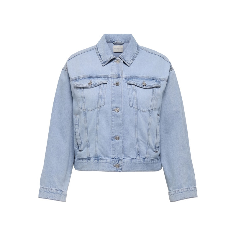 ONLY CARMAKOMA Robyn Denim Jakke - Light Blue Denim
