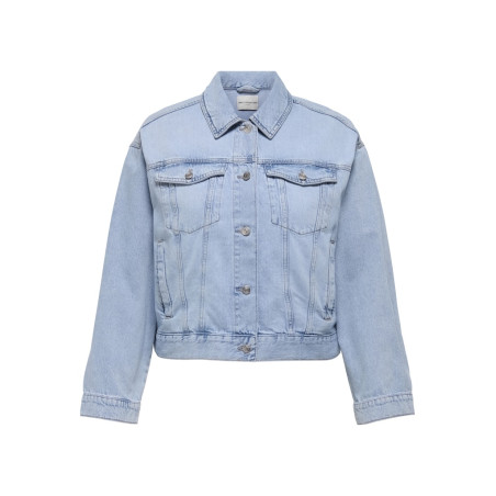 ONLY CARMAKOMA Robyn Denim Jakke - Light Blue Denim
