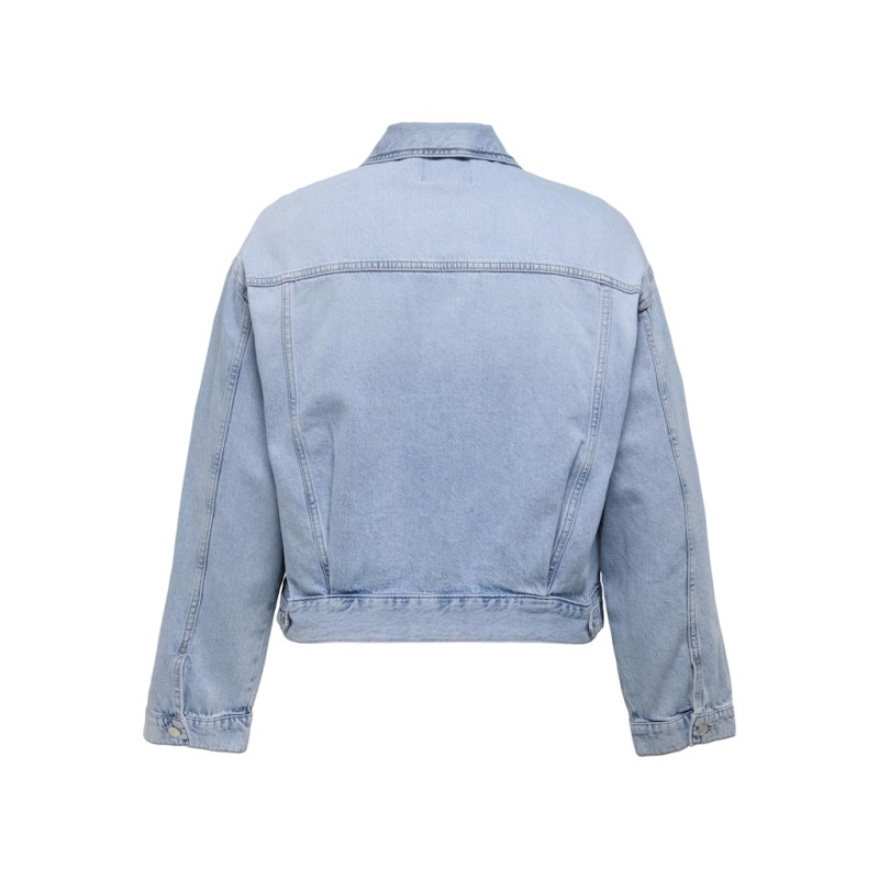 ONLY CARMAKOMA Robyn Denim Jakke - Light Blue Denim