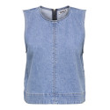 ONLY Dorsi S/L Denim Top - Light Blue Denim