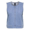 ONLY Dorsi S/L Denim Top - Light Blue Denim