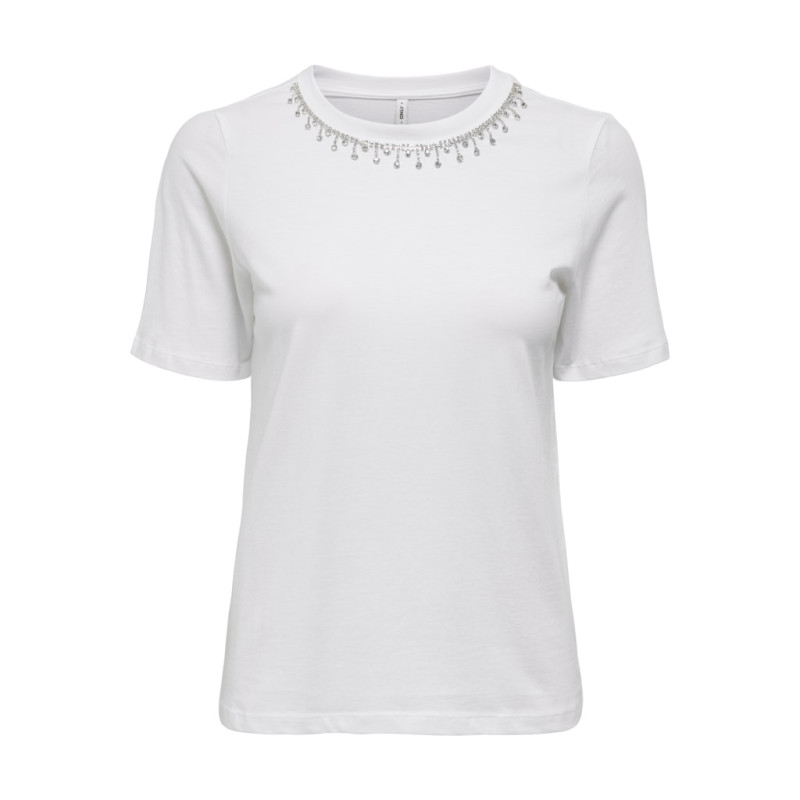 ONLY Cheri T-shirt - Bright White