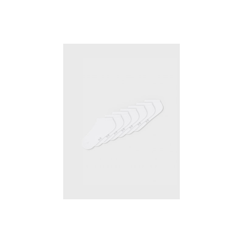 NAME IT Unisex 7-pak Footies - Hvid