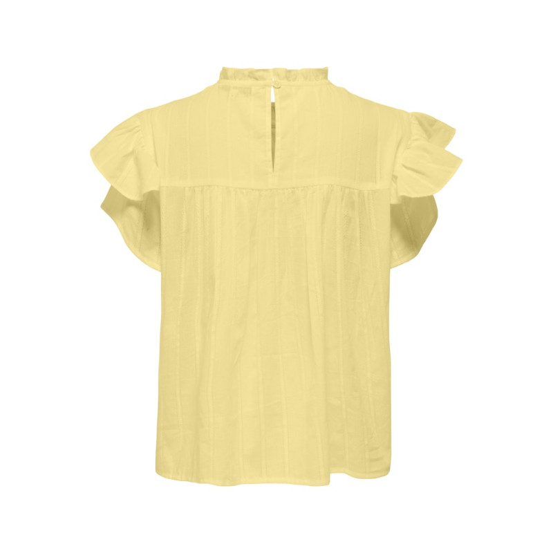 ONLY Heike S/L Flæse Top - Lemon Meringue