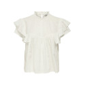ONLY Heike S/L Flæse Top - Cloud Dancer