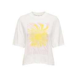 JDY Bena T-shirt - Cloud Dancer / Sun