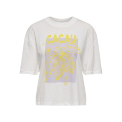 JDY Bena T-shirt - Cloud Dancer / Cacau
