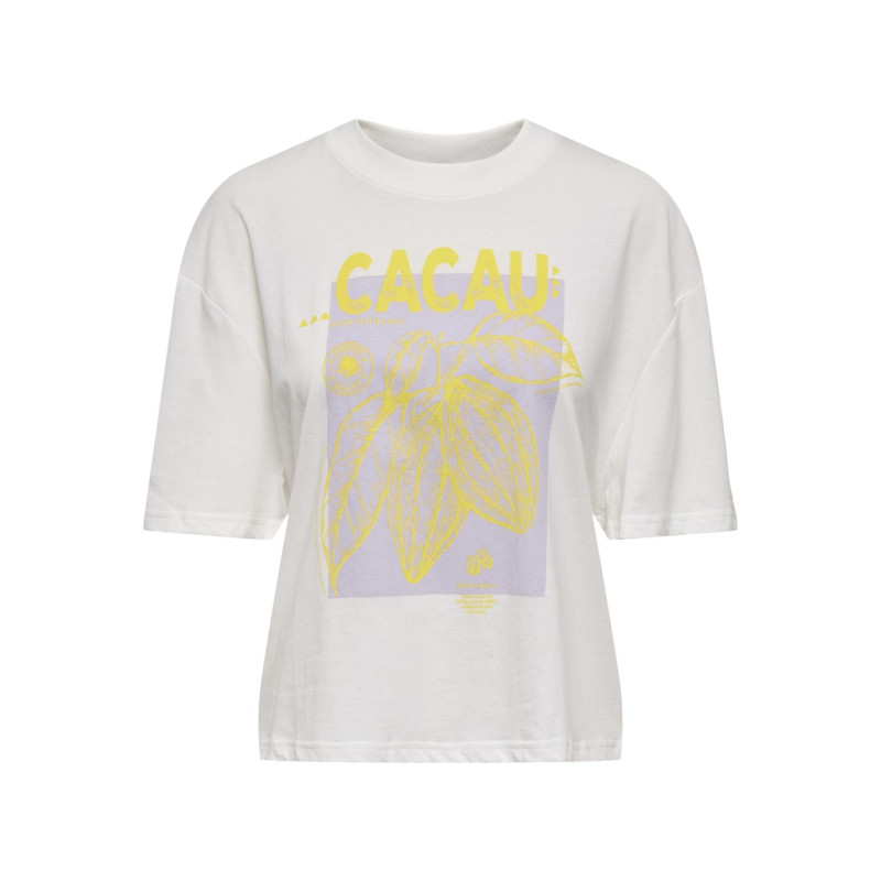 JDY Bena T-shirt - Cloud Dancer / Cacau