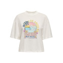 JDY Bena T-shirt - Cloud Dancer / Los Angeles