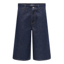 ONLY Clair Baggy Bermuda Denim Shorts - Dark Blue Denim