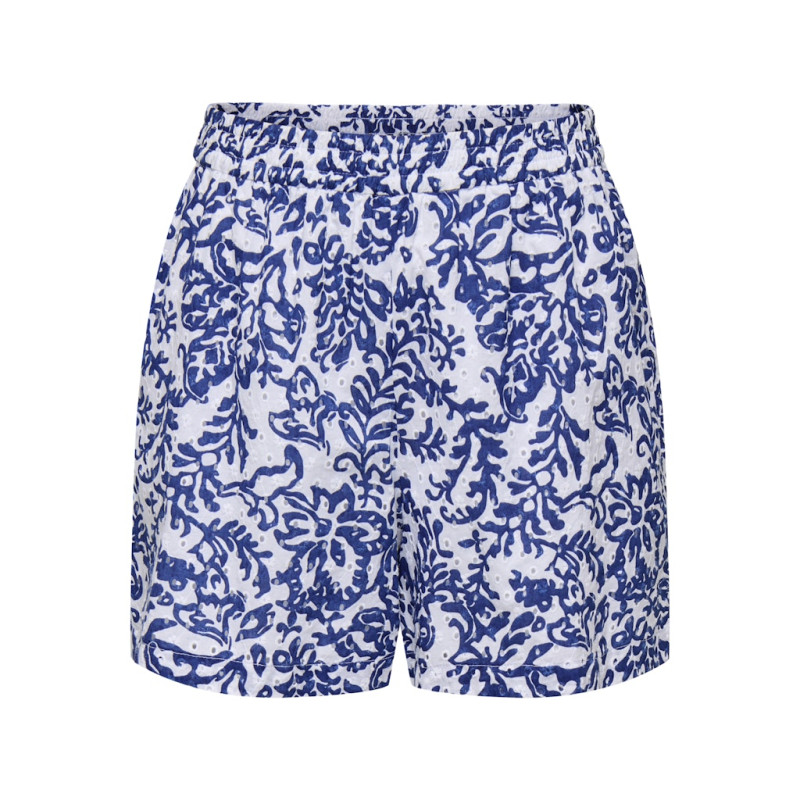 ONLY Kelly Chanee Shorts - Cloud Dancer / Estate Blue