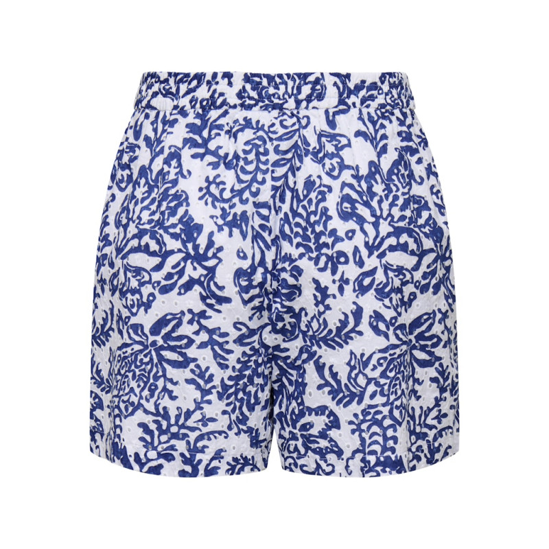 ONLY Kelly Chanee Shorts - Cloud Dancer / Estate Blue