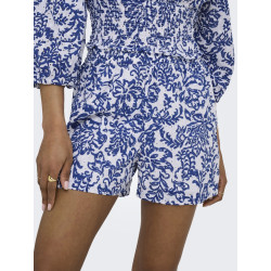 ONLY Kelly Chanee Shorts - Cloud Dancer / Estate Blue