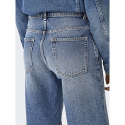 ONLY Mate Lange Denim Shorts - Medium Blue Denim