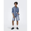 ONLY Mate Lange Denim Shorts - Medium Blue Denim