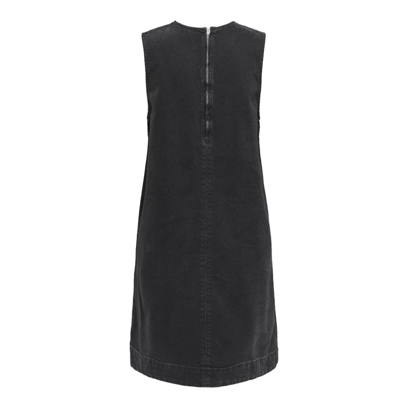 ONLY Dorsi S/L Denim Kjole - Washed Black