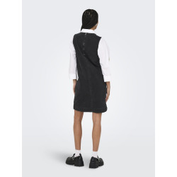 ONLY Dorsi S/L Denim Kjole - Washed Black