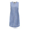 ONLY Dorsi S/L Denim Kjole - Light Blue Denim
