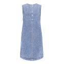 ONLY Dorsi S/L Denim Kjole - Light Blue Denim