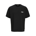 JACK & JONES JUNIOR Retreat Typographic T-shirt - Sort