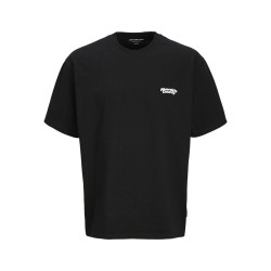 JACK & JONES JUNIOR Retreat Typographic T-shirt - Sort