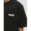 JACK & JONES JUNIOR Retreat Typographic T-shirt - Sort