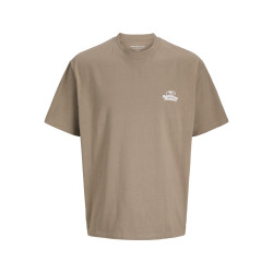 JACK & JONES JUNIOR Retreat Typographic T-shirt - Desert Taupe