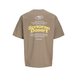 JACK & JONES JUNIOR Retreat Typographic T-shirt - Desert Taupe