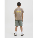 JACK & JONES JUNIOR Retreat Typographic T-shirt - Desert Taupe