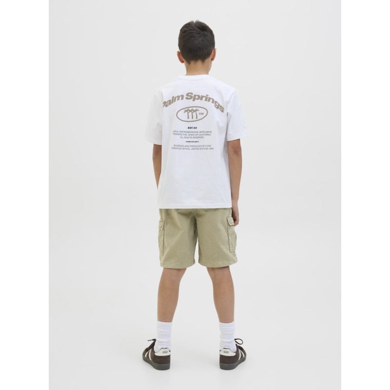 JACK & JONES JUNIOR Retreat Typographic T-shirt - Bright White