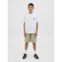JACK & JONES JUNIOR Retreat Typographic T-shirt - Bright White