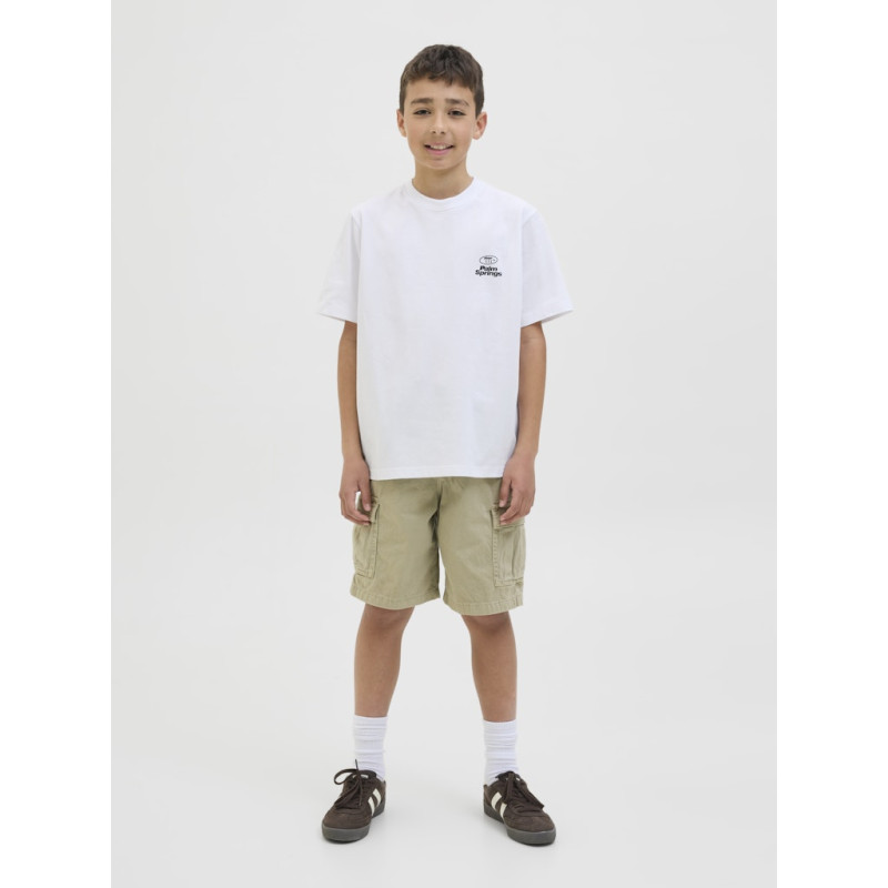 JACK & JONES JUNIOR Retreat Typographic T-shirt - Bright White