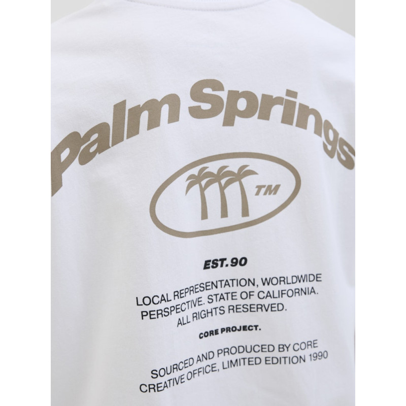 JACK & JONES JUNIOR Retreat Typographic T-shirt - Bright White