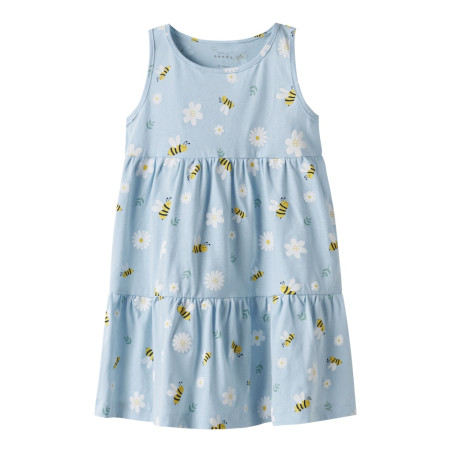 NAME IT MINI Vigga Kjole - Cool Blue / Bubblebee