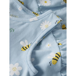 NAME IT MINI Vigga Kjole - Cool Blue / Bubblebee