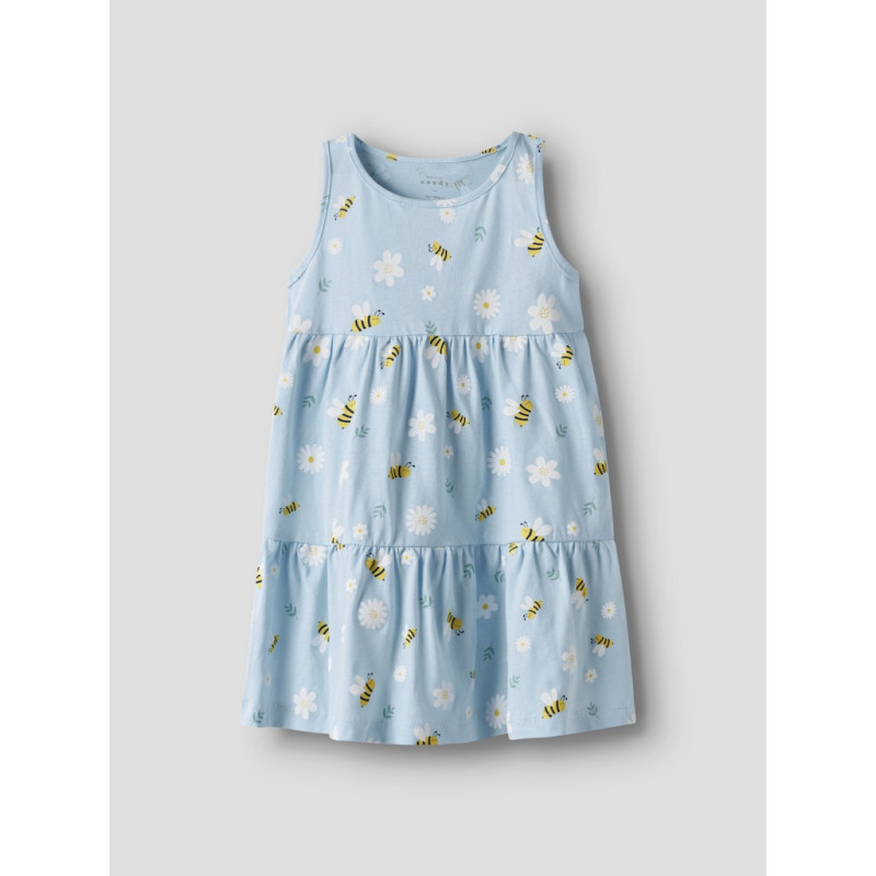 NAME IT MINI Vigga Kjole - Cool Blue / Bubblebee